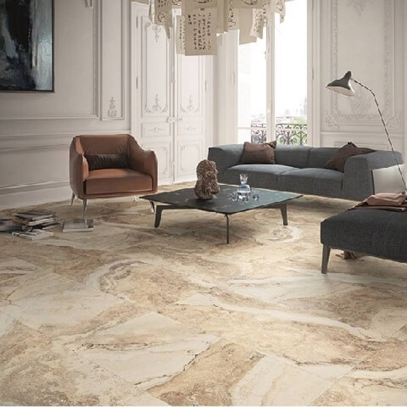 Caracalla Beige 60 x 120cm Porcelain Tile - 1.44sqm perbox (3223) Cream ...