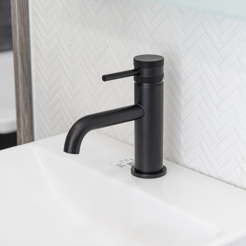 Eliseo Ricci Exclusiv Mono Basin Mixer - Black (12987) Black - Bathshack