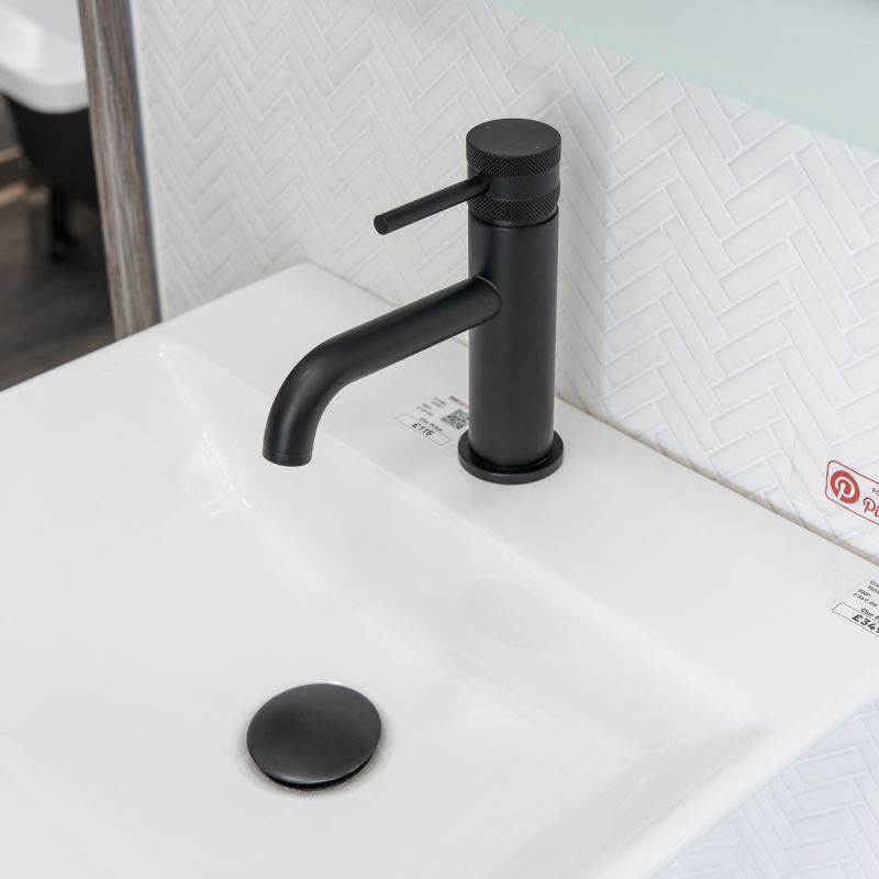 Eliseo Ricci Exclusiv Mono Basin Mixer - Black (12987) Black - Bathshack