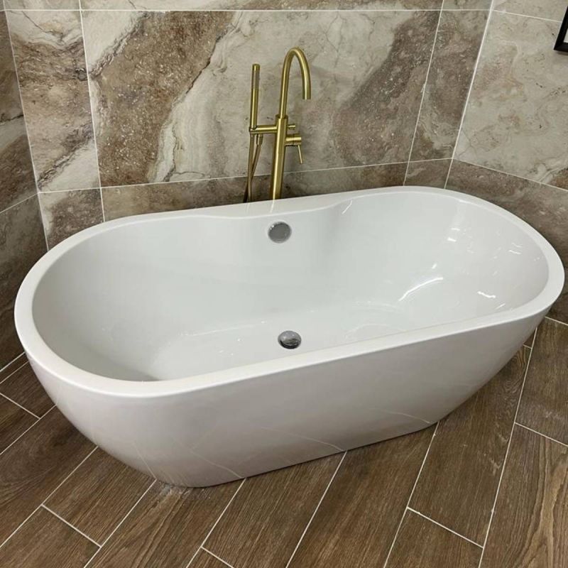 Viktor Benson Onyx 1655mm Freestanding Double Ended Bath (12531 ...