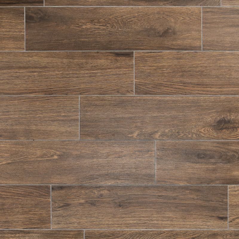 Alberto Cedarwood 22.5 x 90cm Wood Effect Floor Tile - 1.42sqm perbox ...