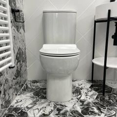 Eros Short Projection Comfort Height Back To Wall Toilet & Seat