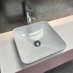 Ceramic washbasin UNI 400 B SLIM - RAVAK COM