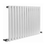 Reina Neva Horizontal 550 x 1180mm Single Panel Designer Radiator - White (6052)